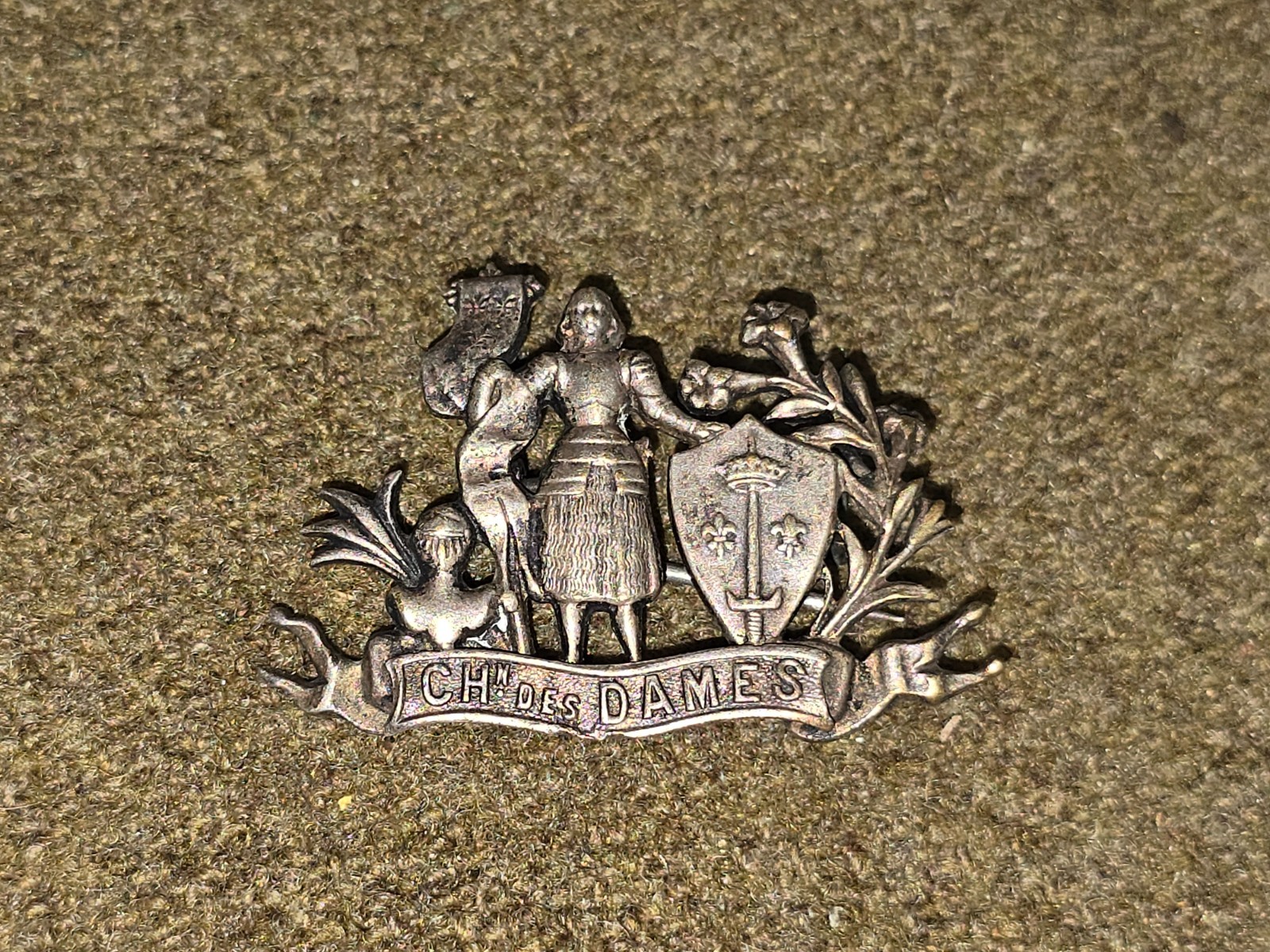 Vintage St. Joan of Arc French Patriotic Pin