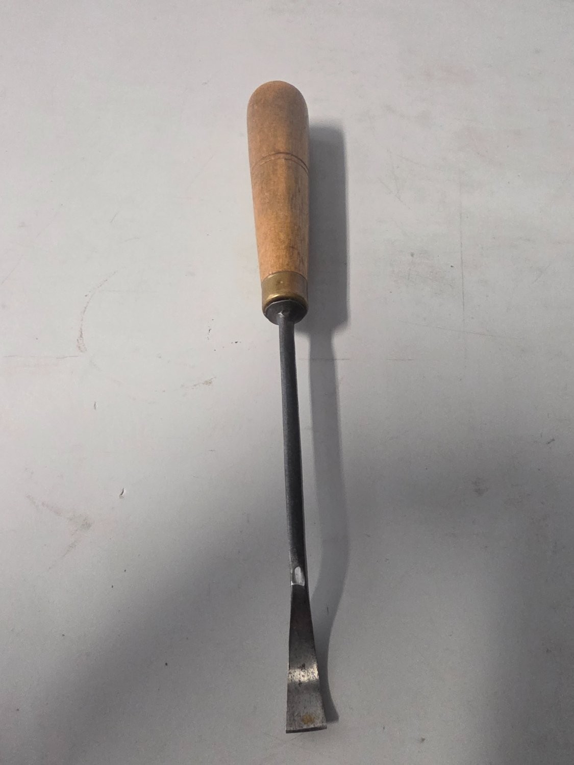S.J. Addis No. 24 Wood Carving Spoon Gouge Chisel 24 Brown vintage