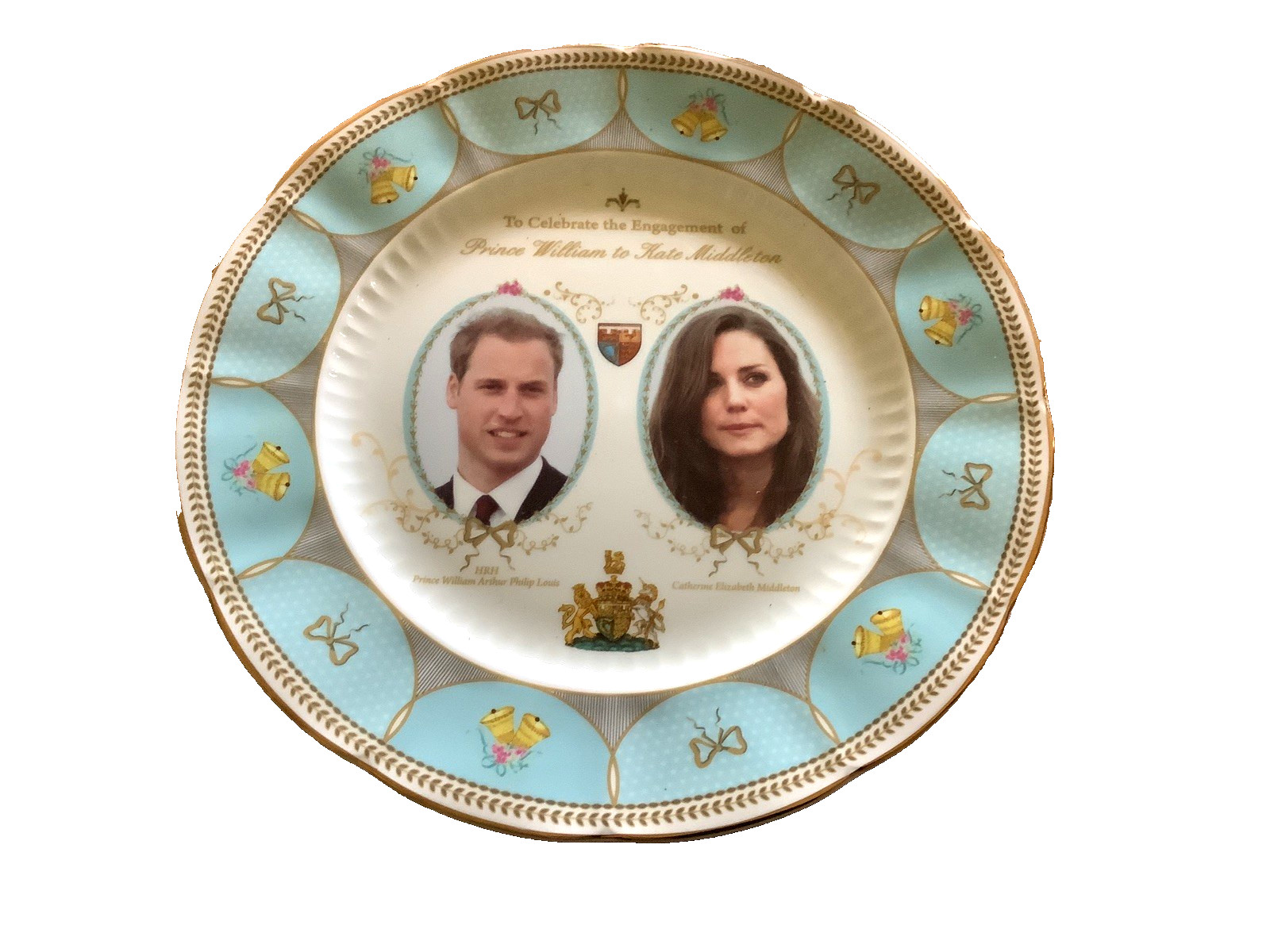 AYNSLEY BONE CHINA PLATE HRH PRINCE WILLIAM KATE MIDDLETON ENGAGEMENT 2010 MIB AYNSLEY BONE CHINA PLATE HRH PRINCE WILLIAM KATE MIDDLETON ENGAGEMENT 2010 MIB