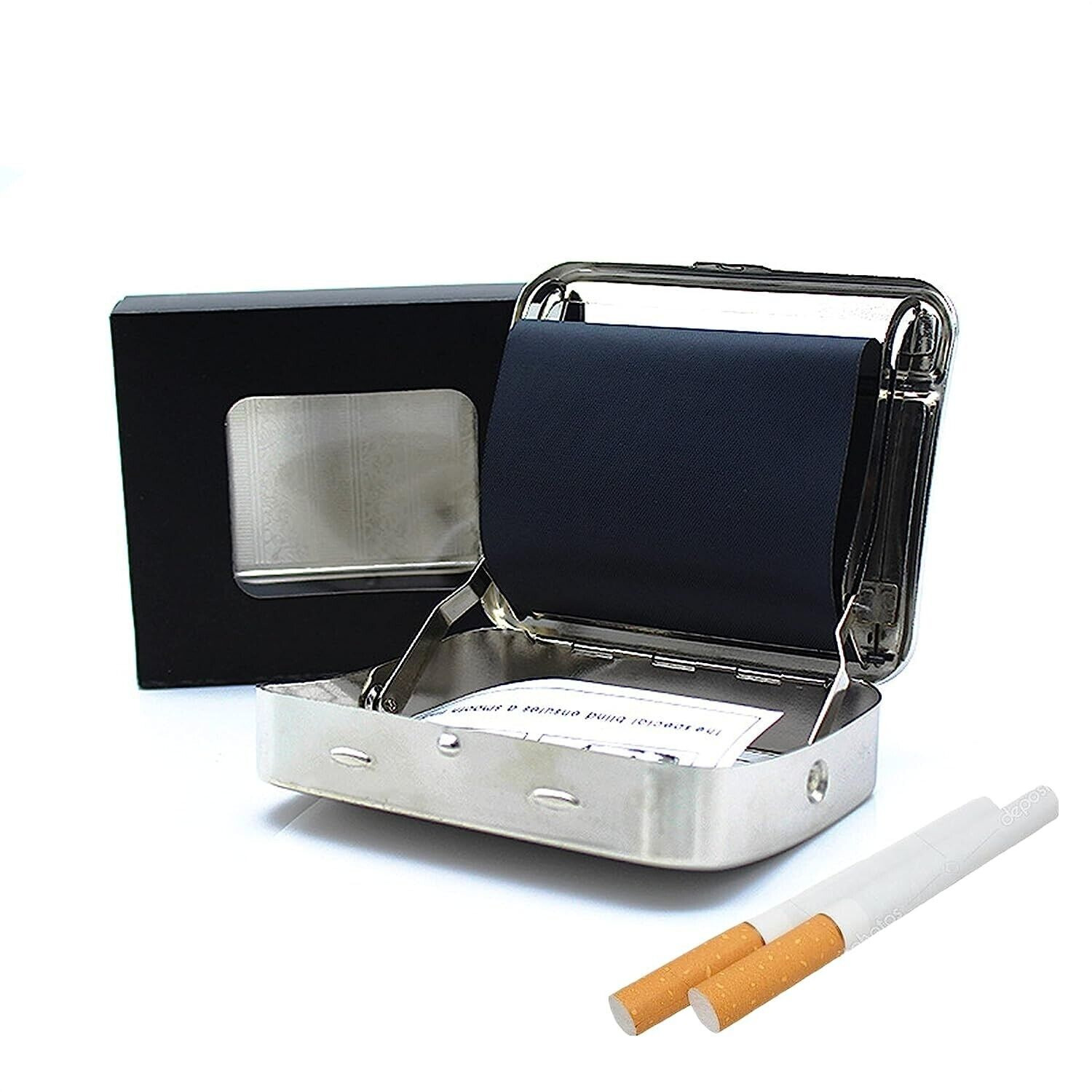 Metal Automatic Cigarette Tobacco Smoking Rolling Machine Herb Roller 90mm