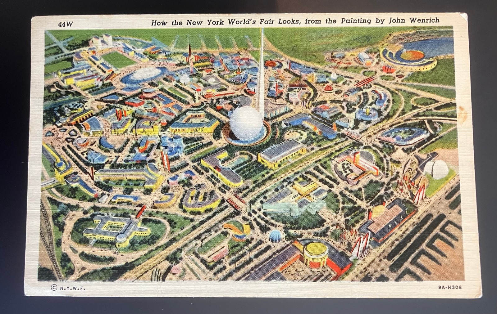 How the New York World\'s Fair Looks Painting John Wenrich 1939 Postcard Linen