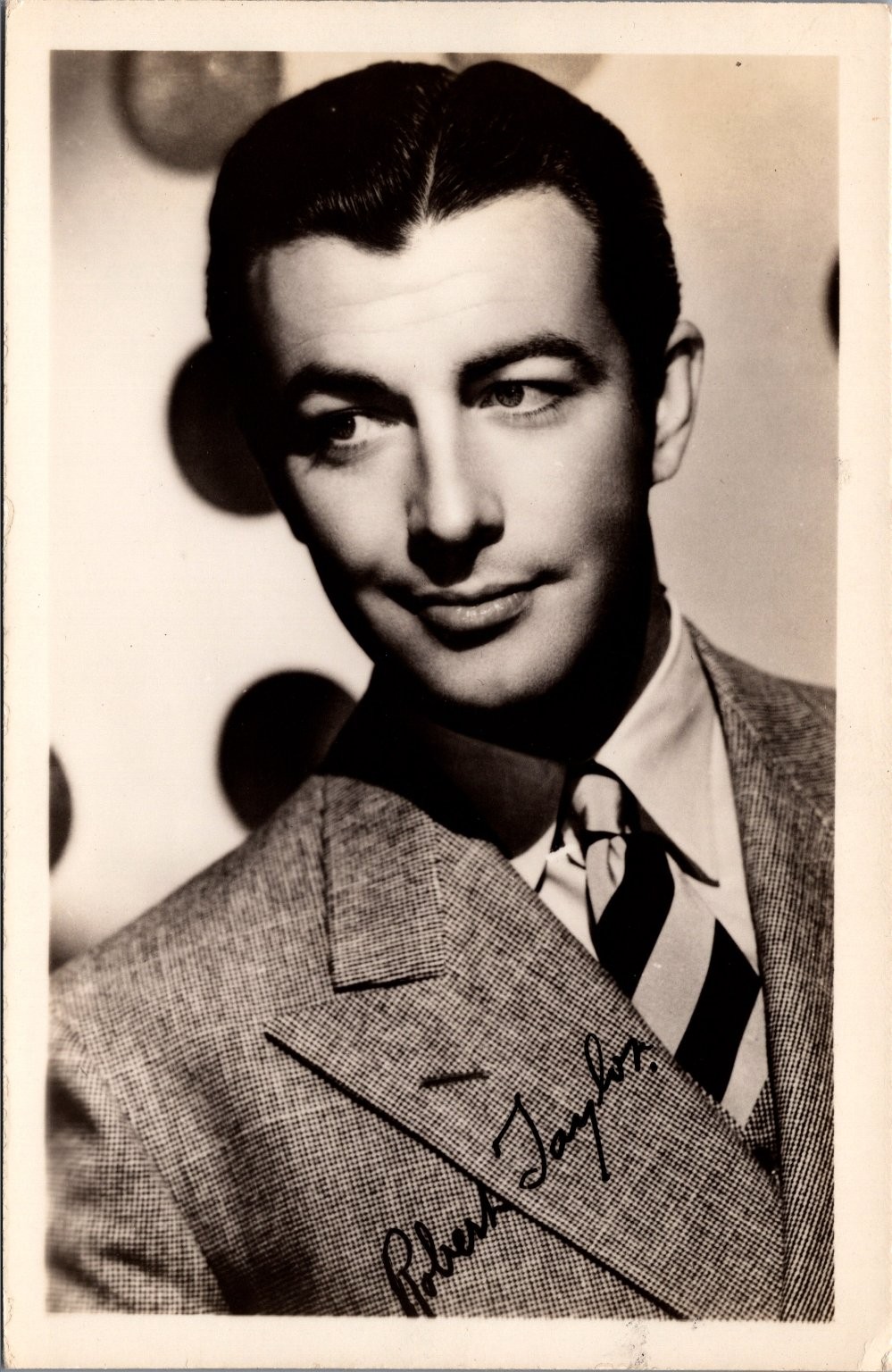 Robert Taylor Vintage Real Photo Postcard RPPC Hollywood Actor Portrait Robert Taylor Vintage Real Photo Postcard RPPC Hollywood Actor Portrait