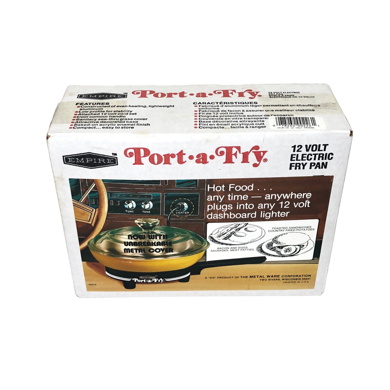 Empire Port-A-Fry Portable Electric Fry Pan 12 Volt Car Travl-Mate Vintage 70\'s Empire Port-A-Fry Portable Electric Fry Pan 12 Volt Car Travl-Mate Vintage 70\'s