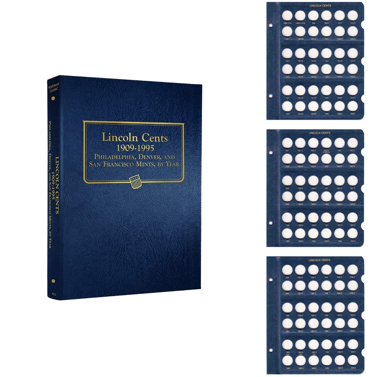 Whitman US Lincoln Cent Coin Album 1909-1995 #9112 Whitman US Lincoln Cent Coin Album 1909-1995 #9112