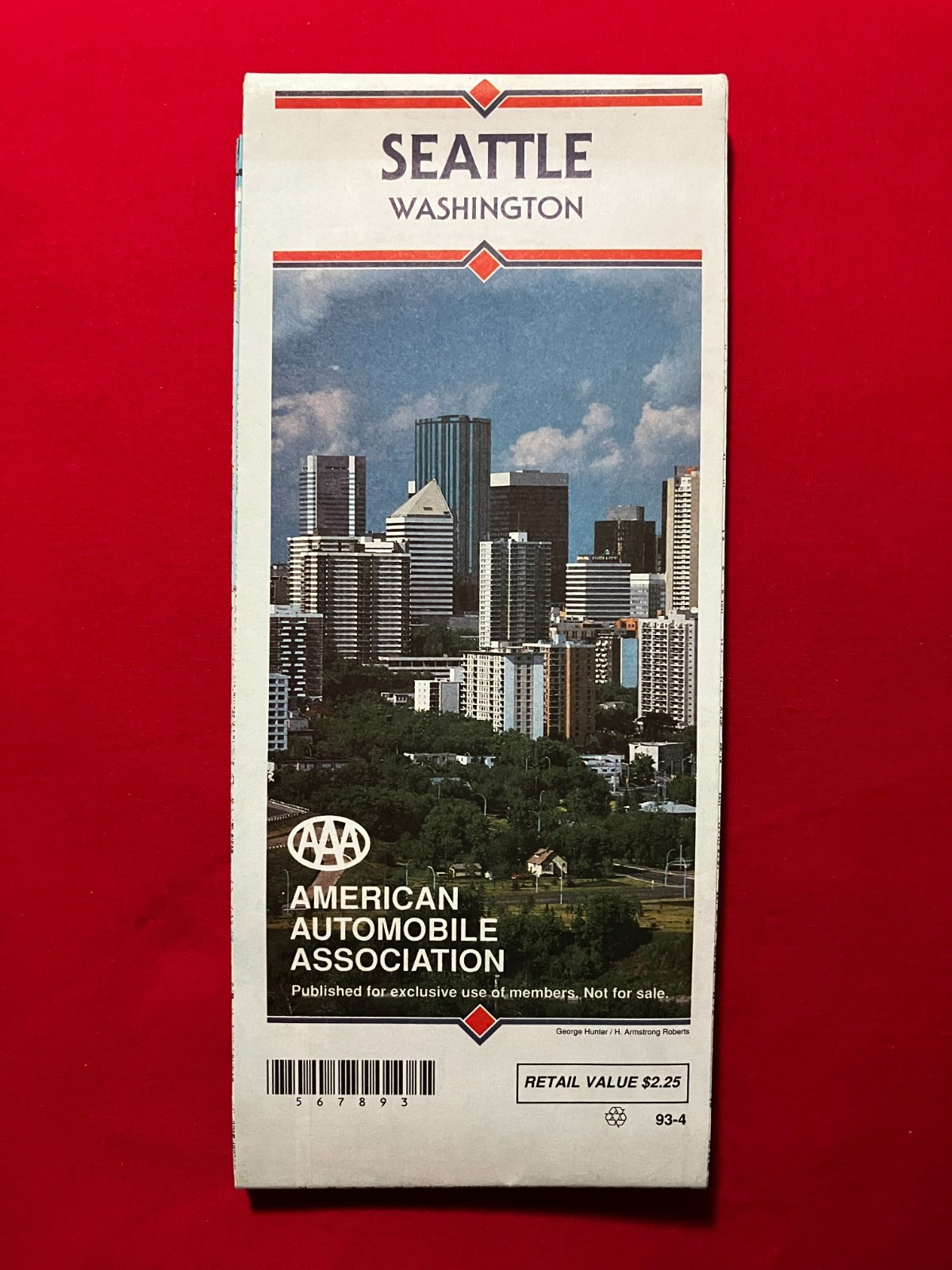 1993 Seattle AAA Gousha Street Map 1993 Seattle AAA Gousha Street Map