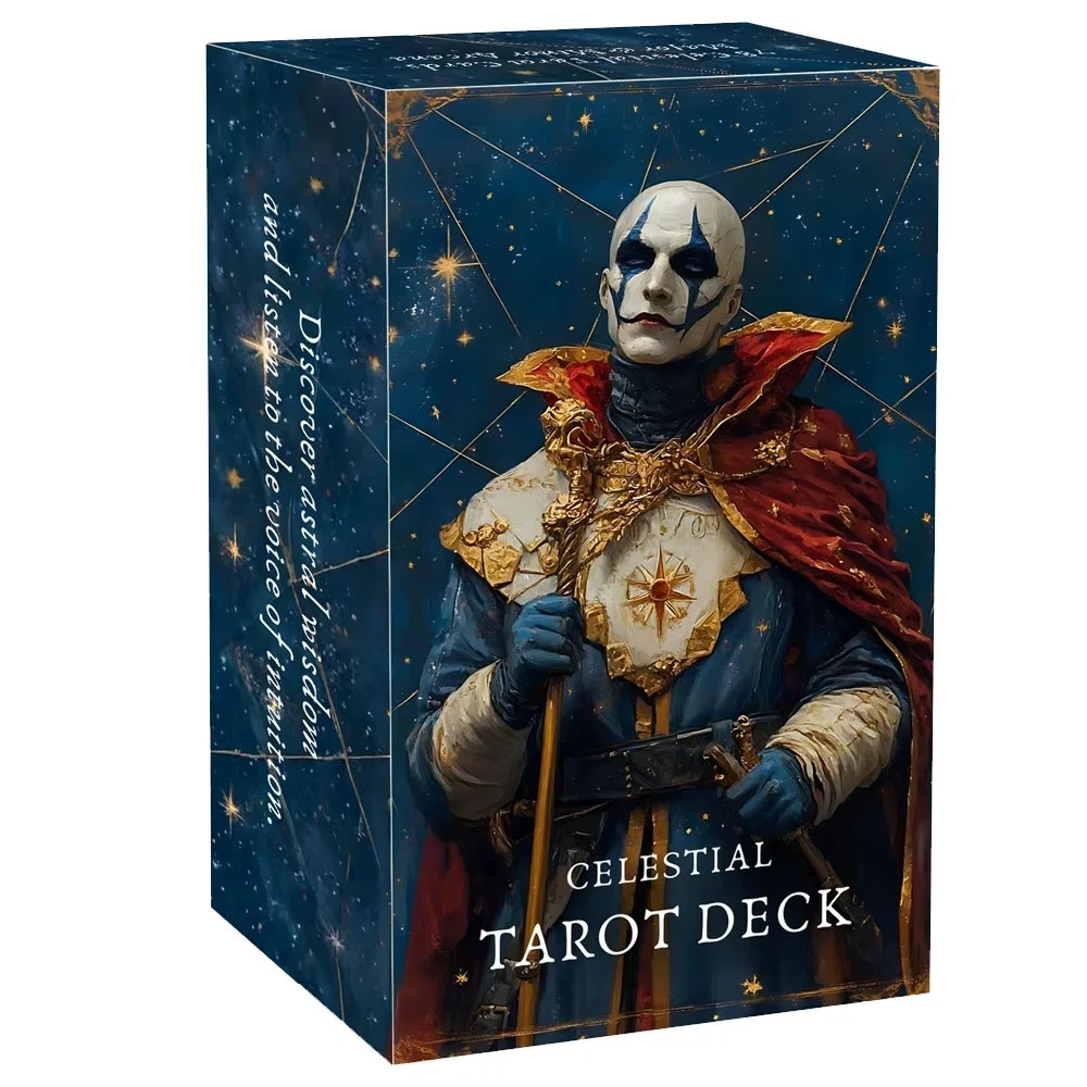 Celestial Tarot Deck: 78 Cards 13x8cm/5.1x3.1in & Universal Energy Guidebook Celestial Tarot Deck: 78 Cards 13x8cm/5.1x3.1in & Universal Energy Guidebook