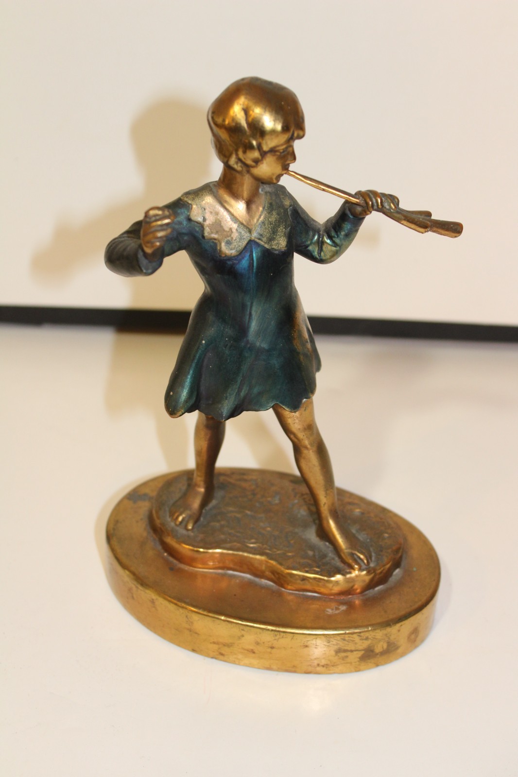 Peter Pan Gilt Antique Art Deco Bronze Sculpture Bookend?