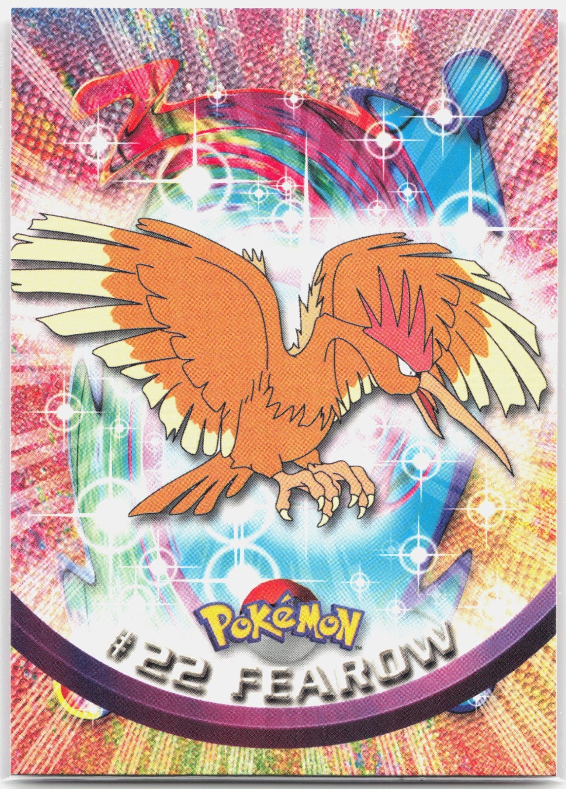 1999 Pokemon Topps Fearow #22 Black Logo Card NM