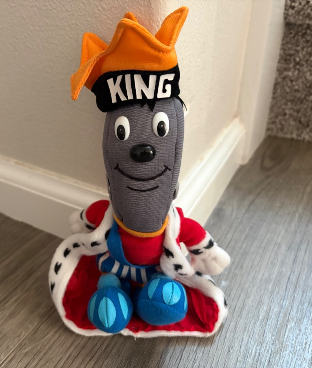 1998 KING 5 Seattle 50th Anniversary King Mike Microphone Plush Doll Used