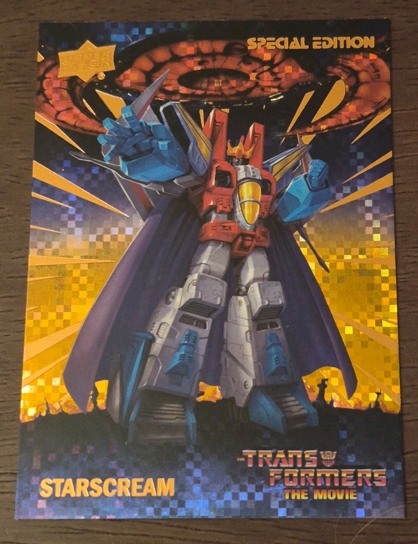 Upper Deck Transformers The Movie 40th Anniv Special Ed #9 Starscream Gold#82/86
