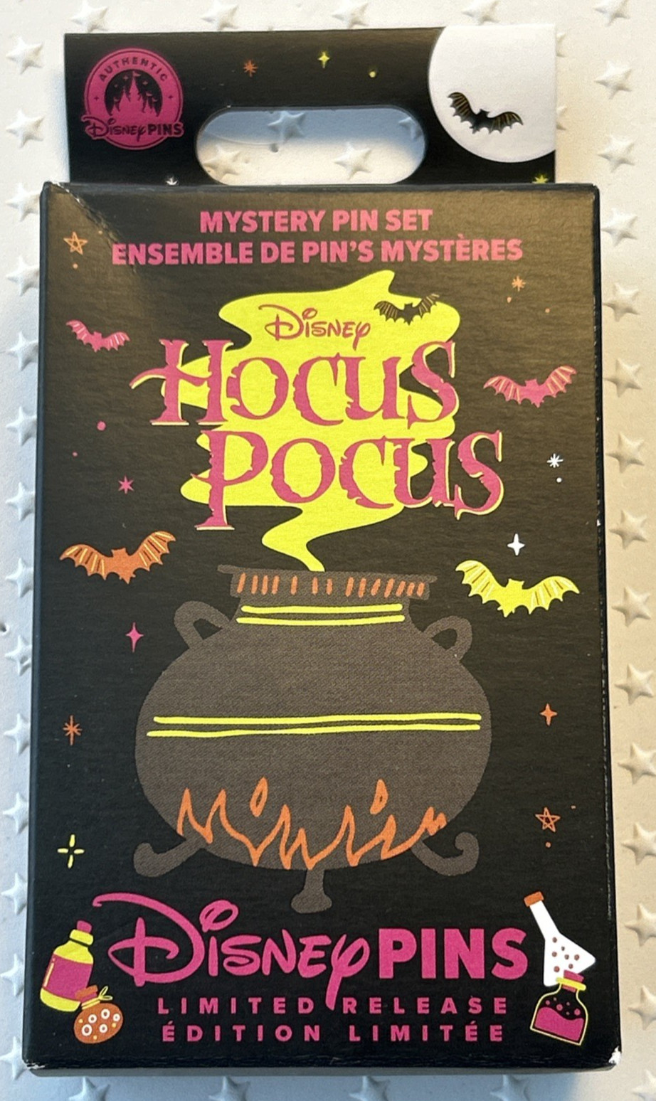 2026 Disney Parks Hocus Pocus LR Mystery Box Pin Unopened Box 2 of Pins