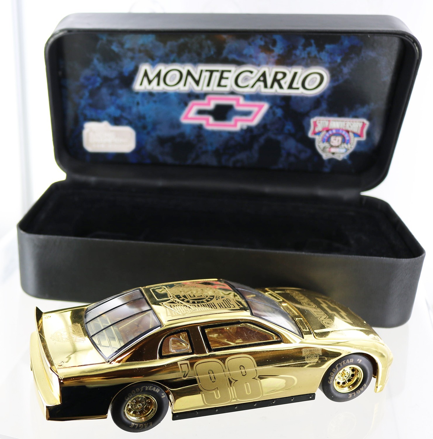 NASCAR 50th Anniversary Racing Champions 24 KT Gold 1998 Diecast. 1/24th Scale NASCAR 50th Anniversary Racing Champions 24 KT Gold 1998 Diecast. 1/24th Scale