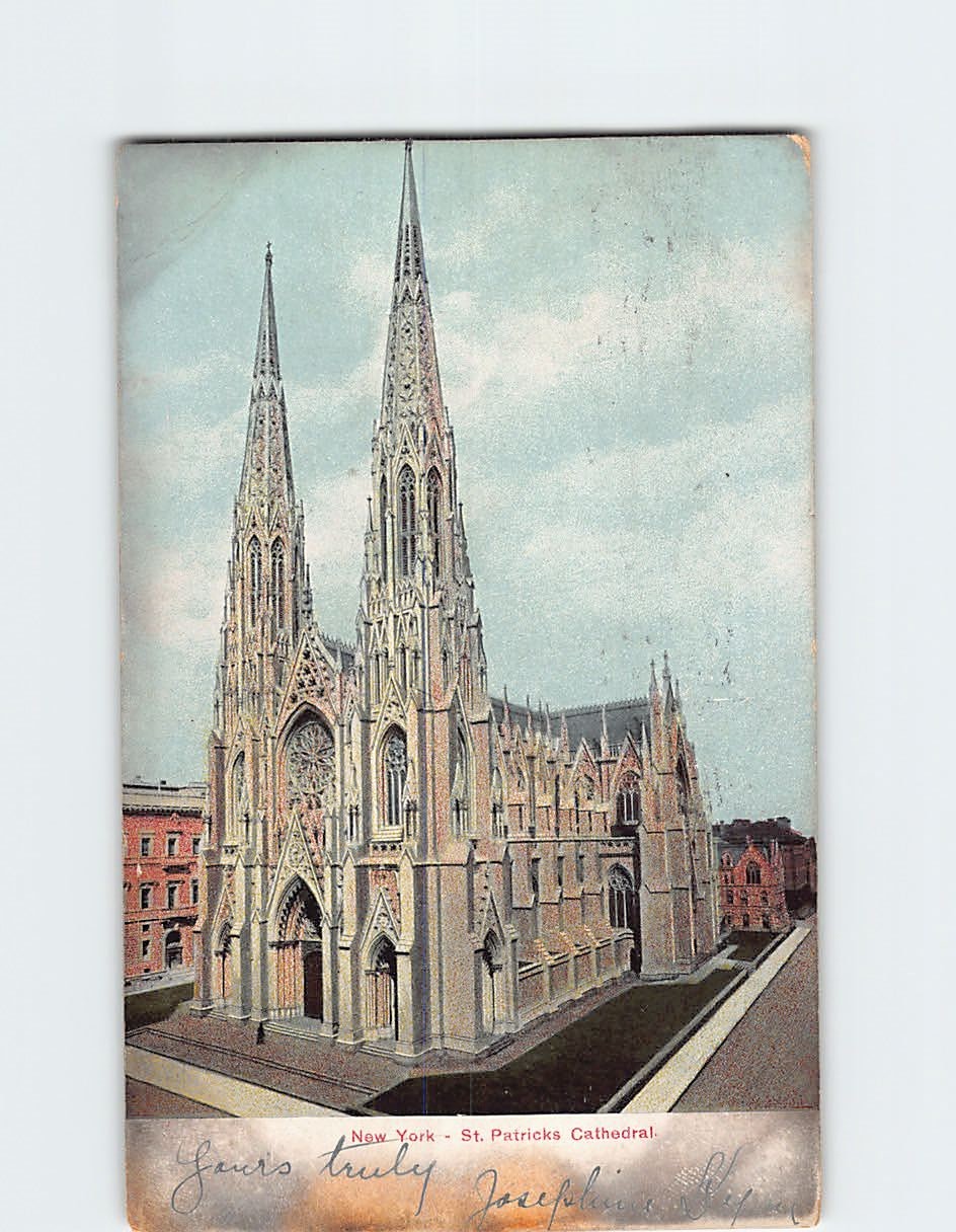 Postcard St. Patrick\'s Cathedral New York USA