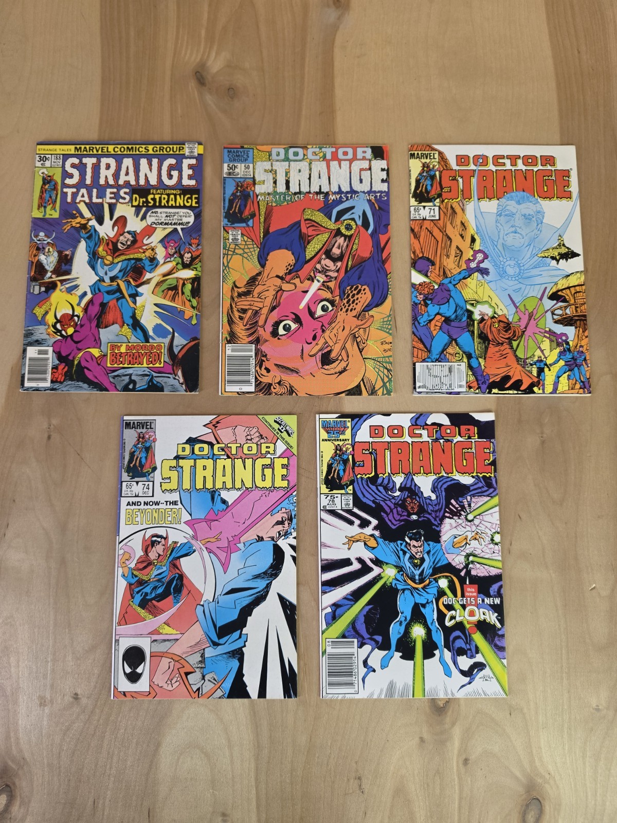 Vintage Doctor Strange Comic Lot 188,50,71,74,78 Vintage Doctor Strange Comic Lot 188,50,71,74,78