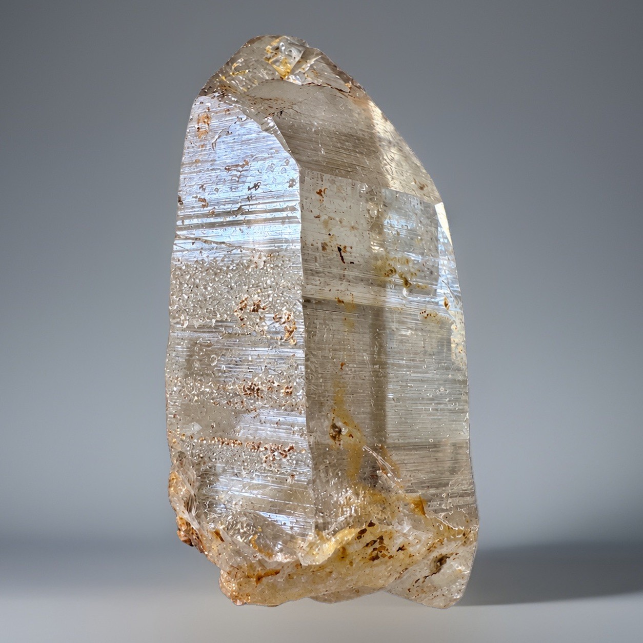 “Golden Line” Hashupi Himalayan Deep Akashic Lines Etching Quartz Smoky Crystal “Golden Line” Hashupi Himalayan Deep Akashic Lines Etching Quartz Smoky Crystal