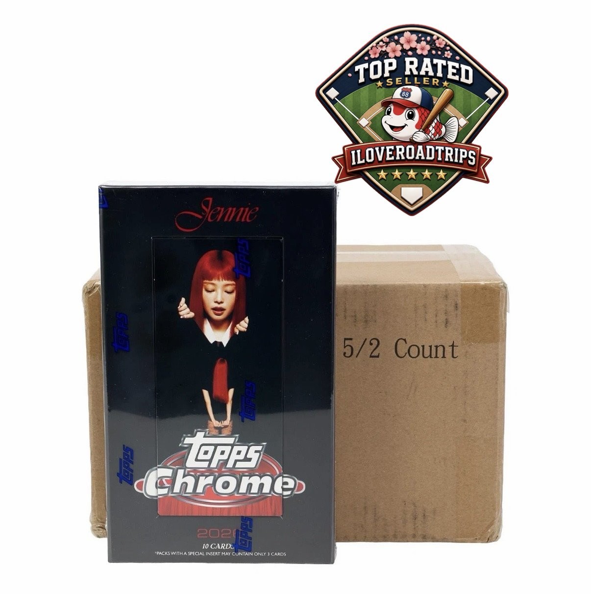 2026 Topps Chrome x Jennie Sealed Case (5 Hobby Boxes) In Hand Ready, NEW/SEALED