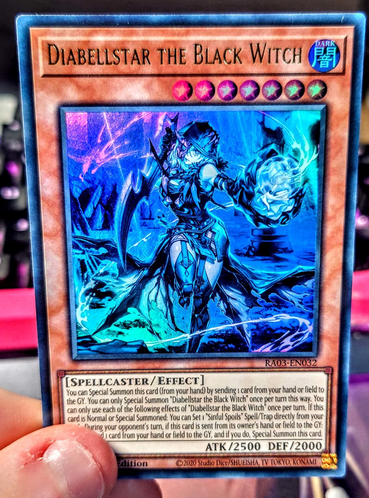 Yu-Gi-Oh Ghost Rare Style Diabellstar the Black Witch