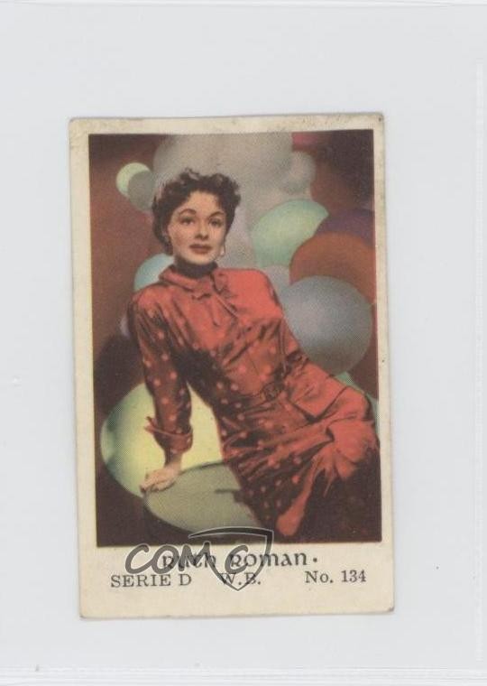 1953 Dutch Gum Serie D Ruth Roman #134 0f3