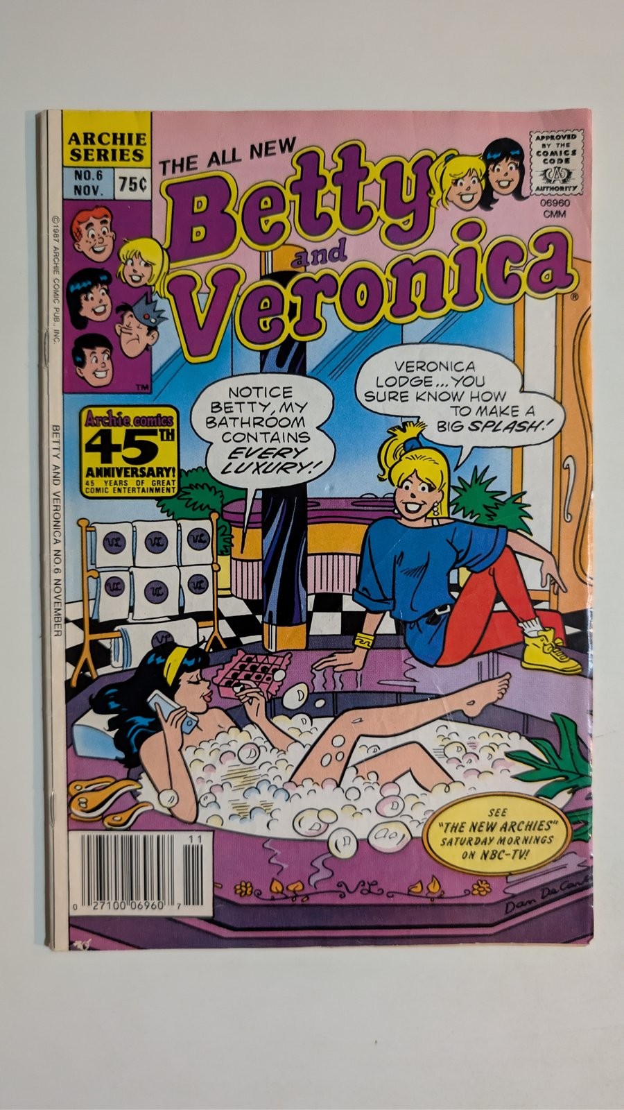 Betty and Veronica #6 Comic Book Betty Cooper Veronica Lodge Archie Comics 1987
