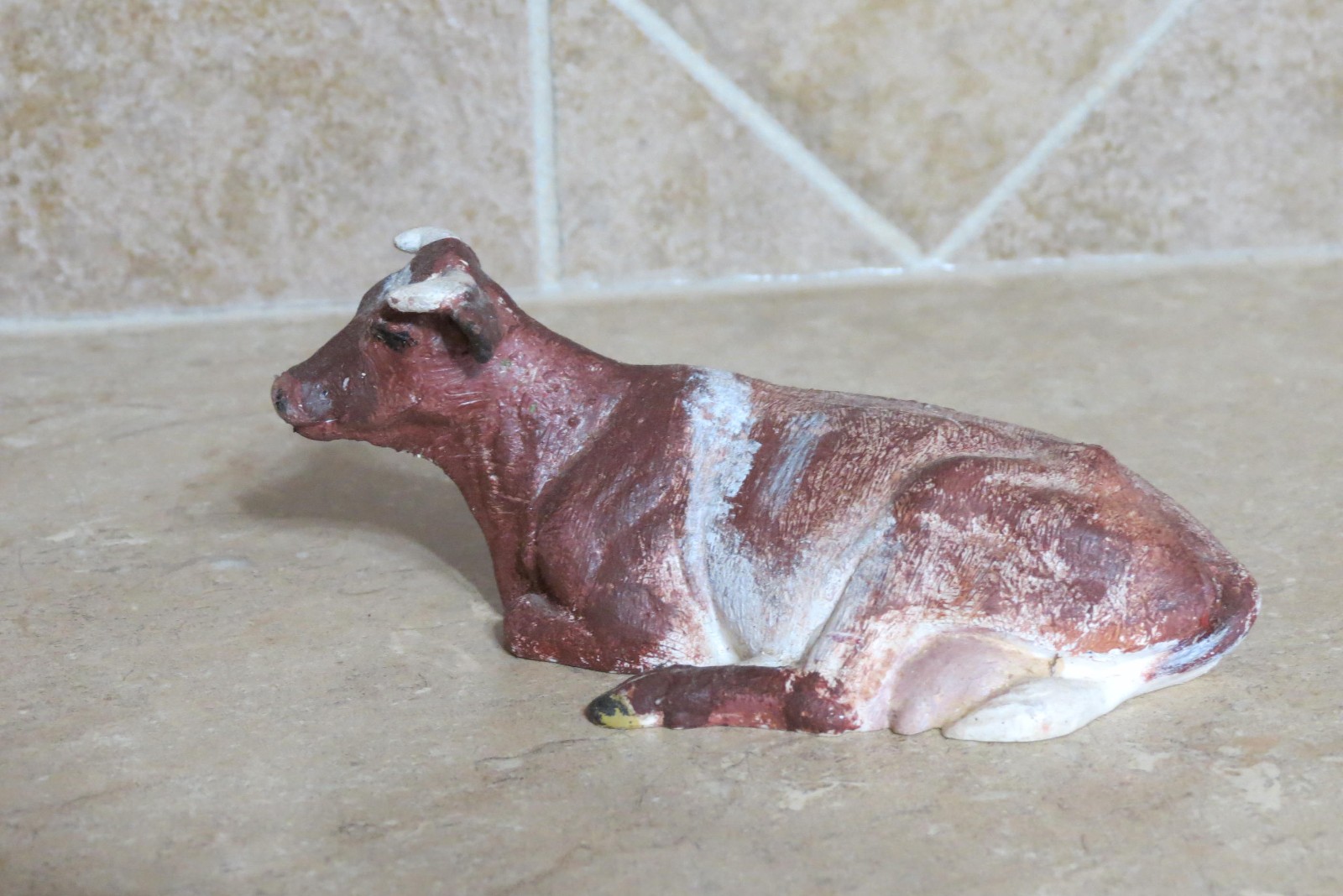 Vintage Schleich 13211 CM Laying Cow Retired custom SHORT HORN farm cattle toy Vintage Schleich 13211 CM Laying Cow Retired custom SHORT HORN farm cattle toy