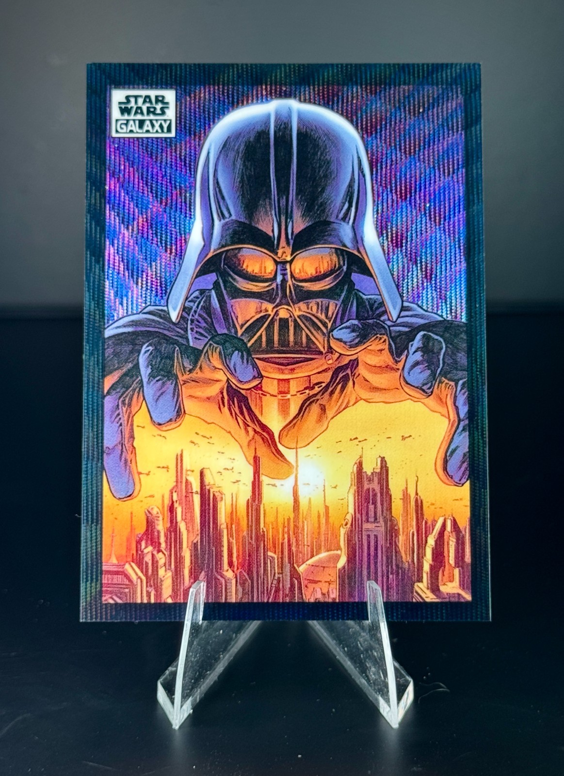2022 Topps Chrome Star Wars Darth Vader Galaxy Within Grasp /99 Purple Wave #49 2022 Topps Chrome Star Wars Darth Vader Galaxy Within Grasp /99 Purple Wave #49