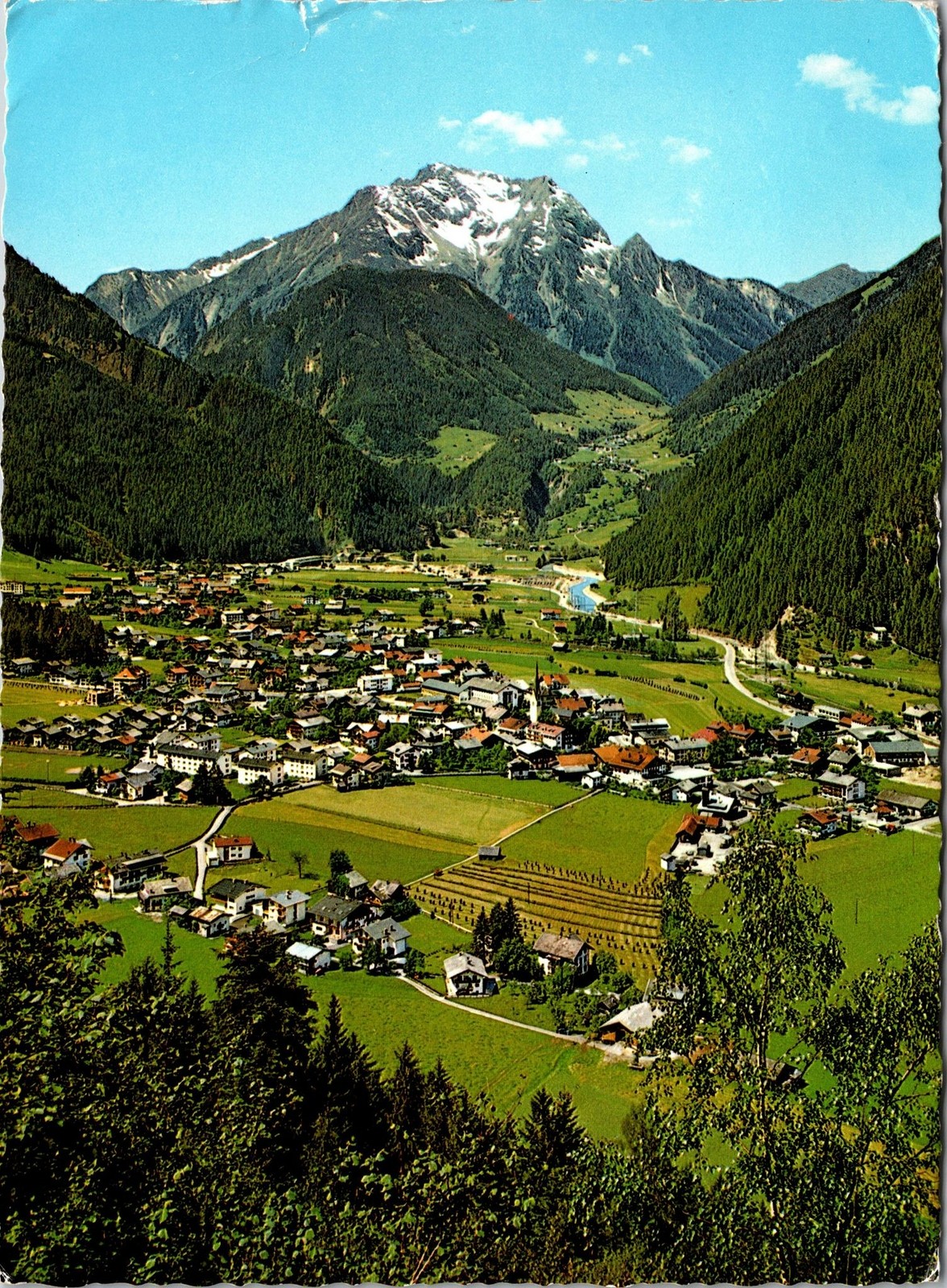 Mayrhofen Zillertal Austria Postcard used 1970