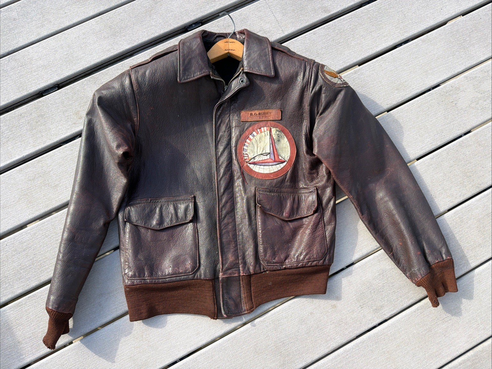 Vtg 1930s 1940s Air Associates Inc Leather Flight Jacket WWII ATC Patch A-2 Vtg 1930s 1940s Air Associates Inc Leather Flight Jacket WWII ATC Patch A-2