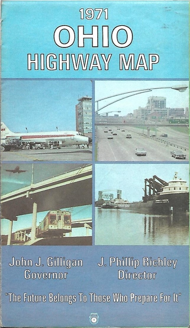 1971 OHIO Official Highway Department Road Map Canton Columbus Cincinnati Akron 1971 OHIO Official Highway Department Road Map Canton Columbus Cincinnati Akron