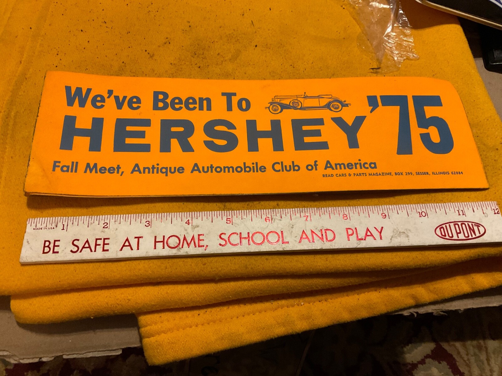 Hershey Pennsylvania Fall Swap Meet AACA Bumper Sticker 1975
