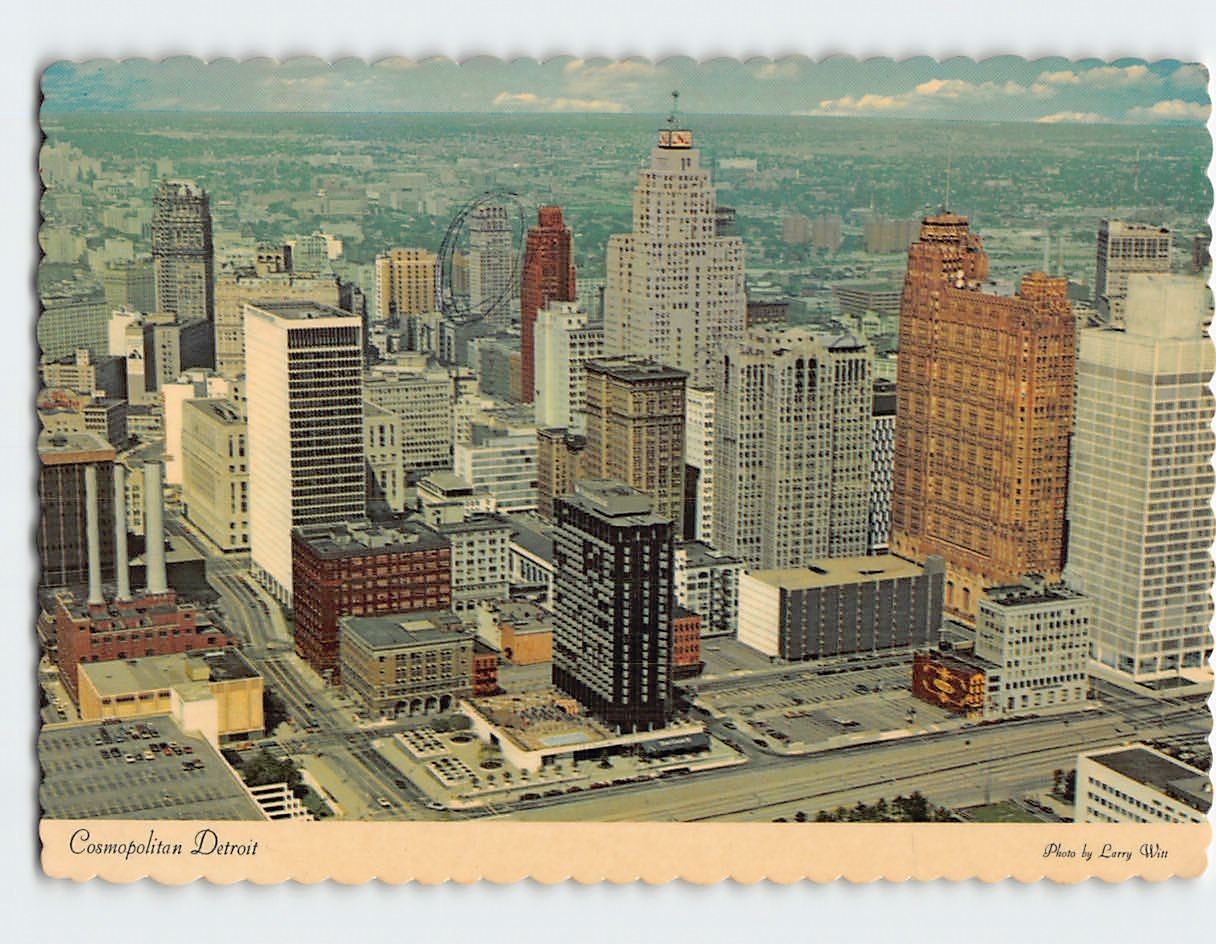 Aerial View Detroit Michigan USA G-55796