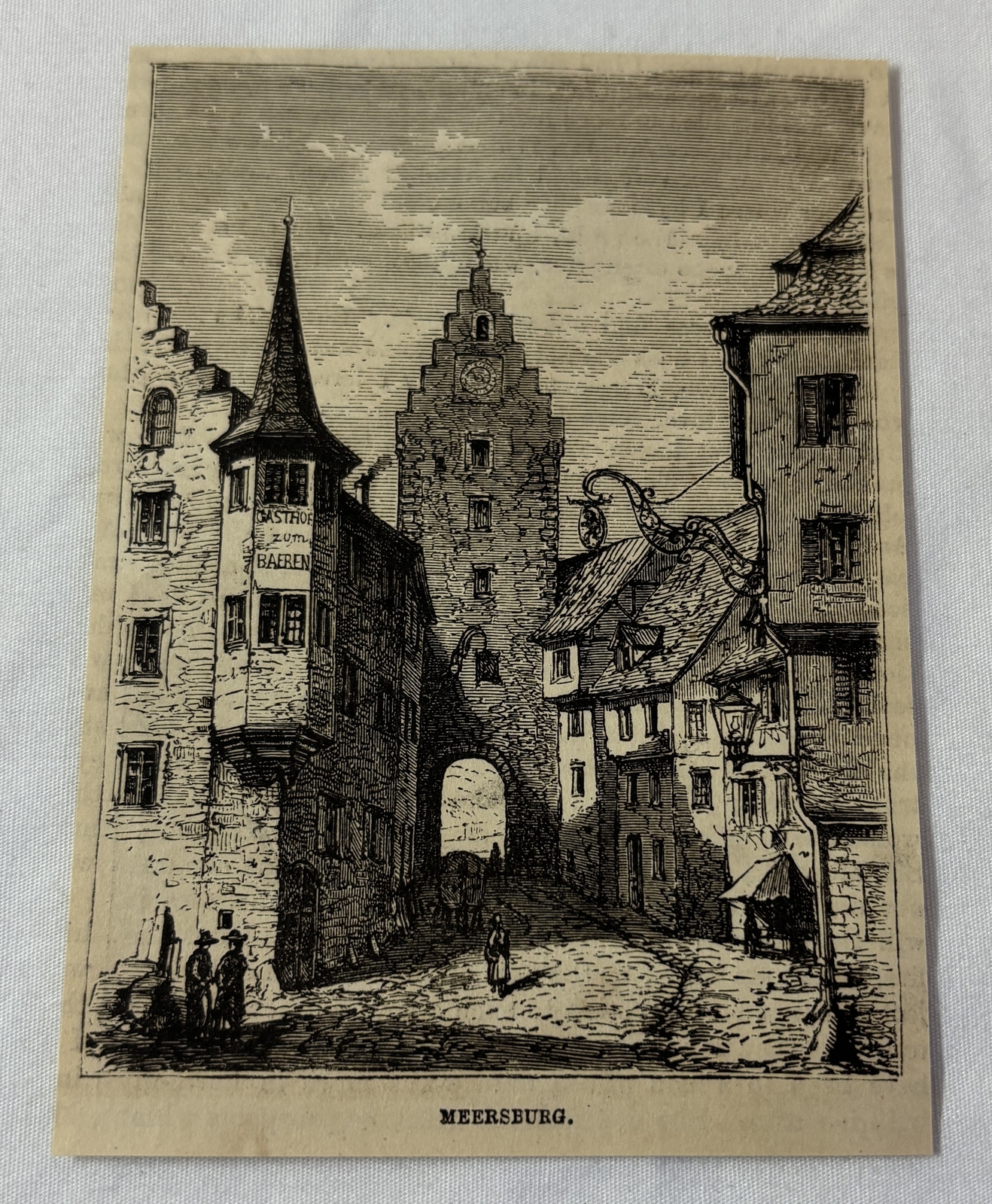 1881 magazine engraving~ MEERSBURG Germany