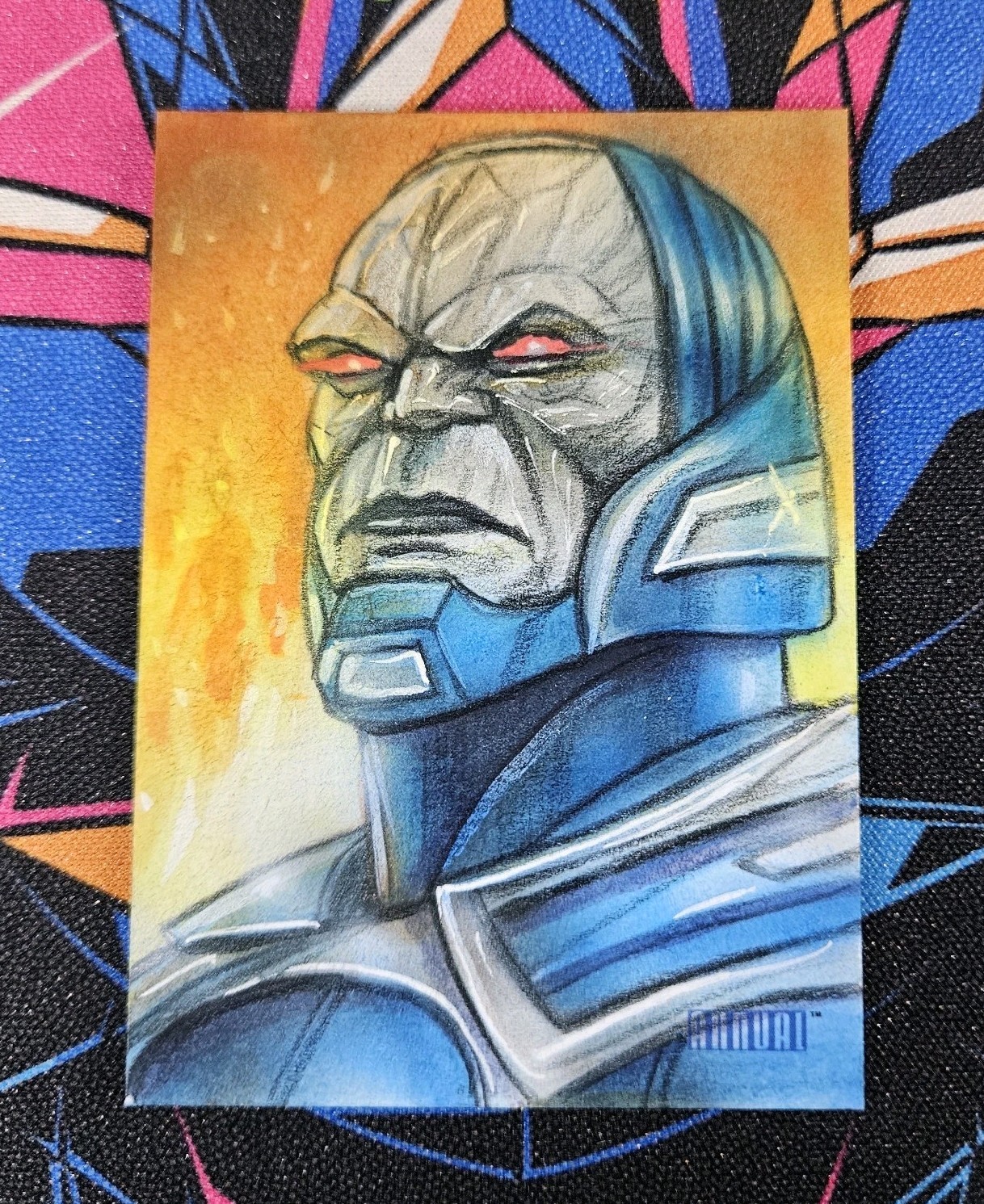 2023-24 Upper Deck DC Annual Darkseid Sketch Mohammad Jilani 1/1 2023-24 Upper Deck DC Annual Darkseid Sketch Mohammad Jilani 1/1