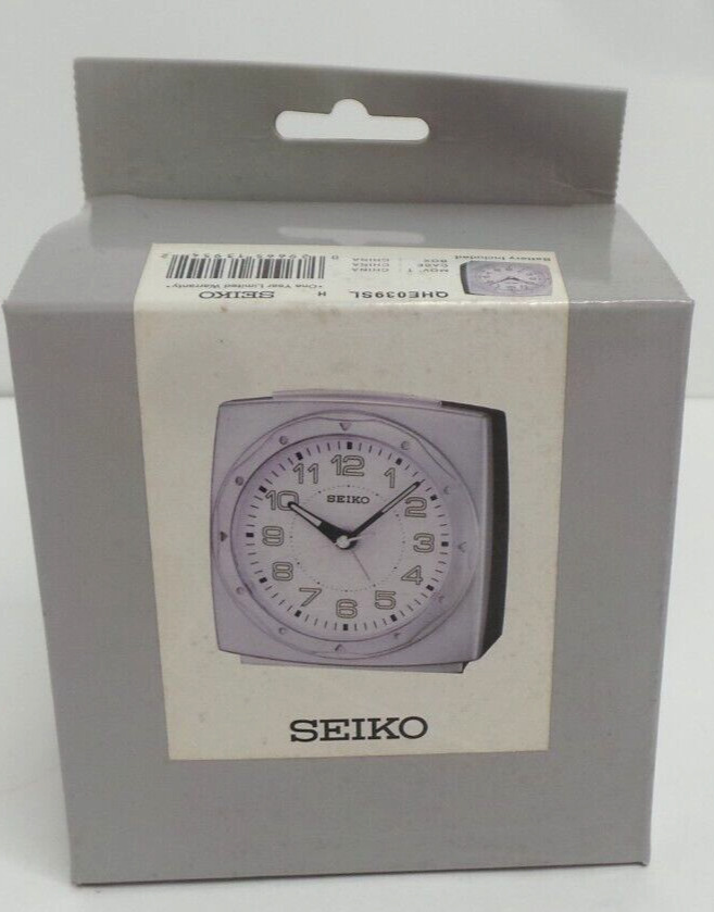 SEIKO ALARM CLOCK QHE039SLH    (G124691-6O (N) BY-106)