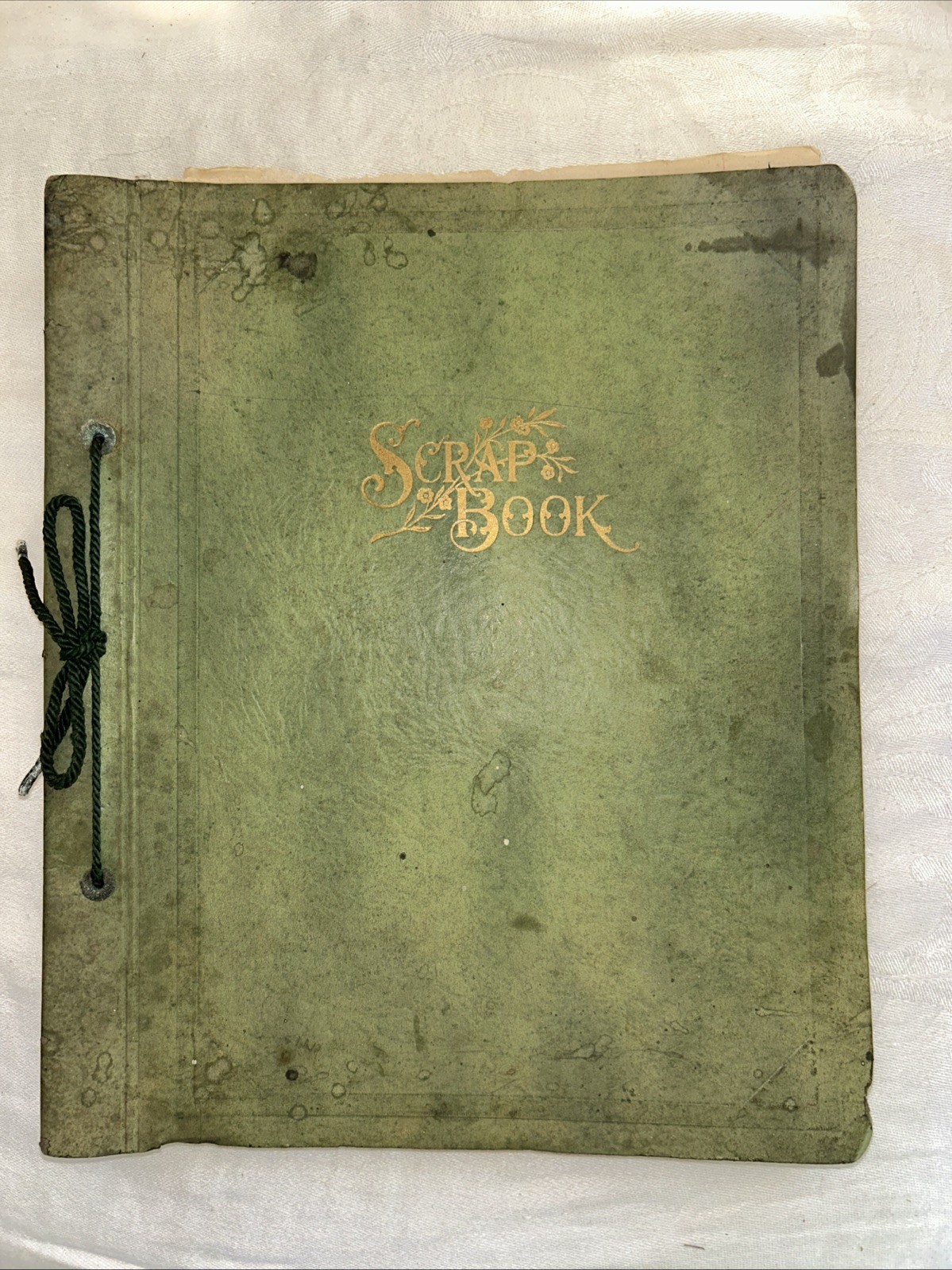 Antique Scrapbook Album W/ Magazine and Newspaper Clippings Ads, Animals & More 