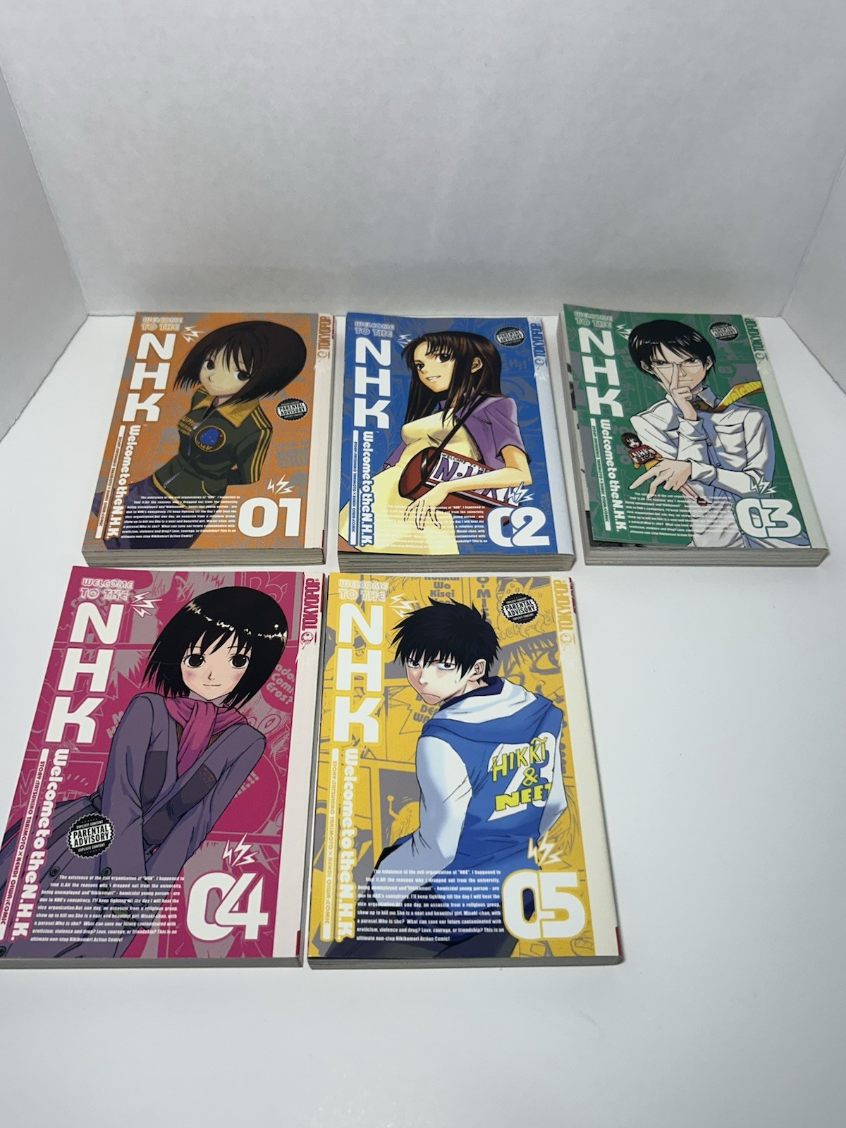 Welcome to the NHK Volume 1-5 OOP English Manga Very Good Condition 1st Print Welcome to the NHK Volume 1-5 OOP English Manga Very Good Condition 1st Print