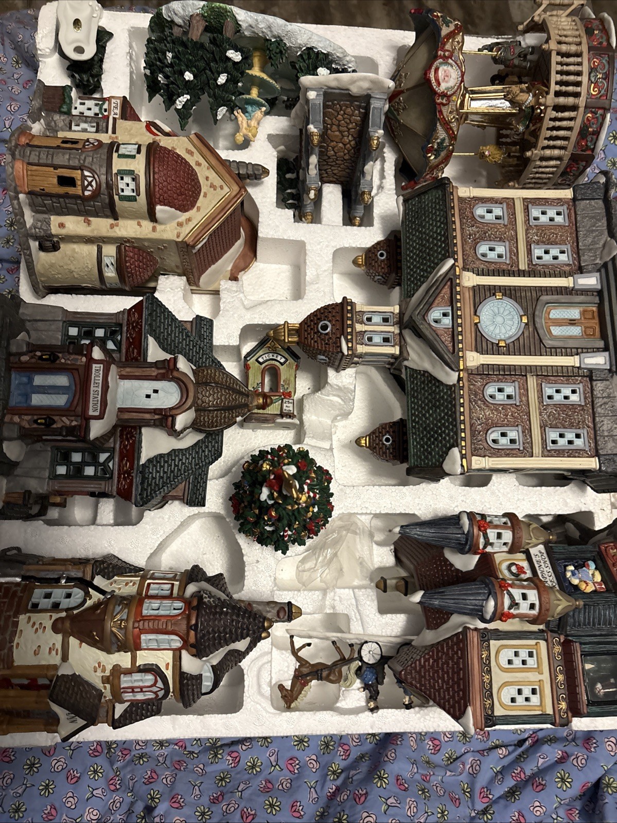 Signature Christmas Victorian Village Not Sure Of The Maker May Be Kirkland