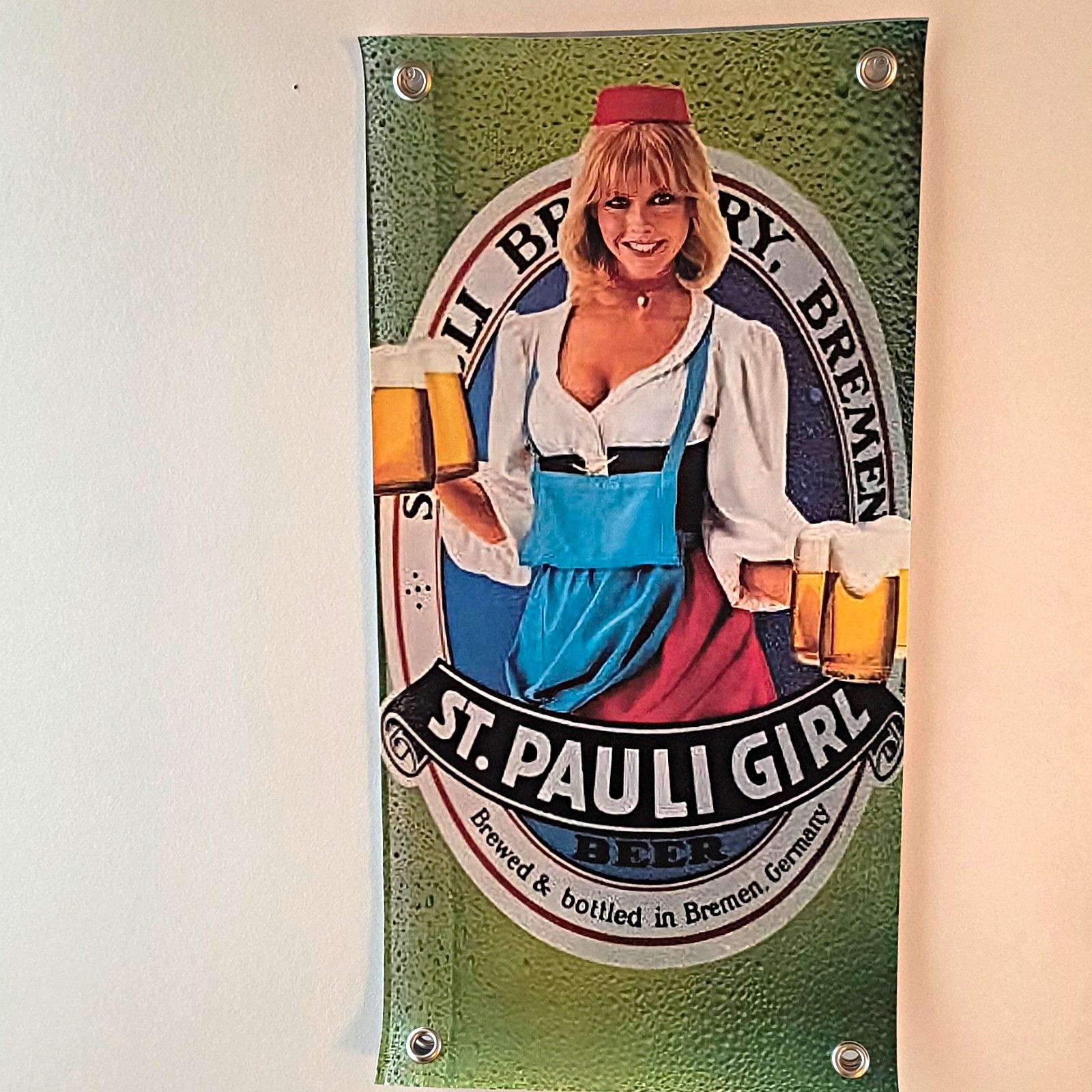 St. Pauli Girl Vintage  Vinyl Banner 1\'X2\'