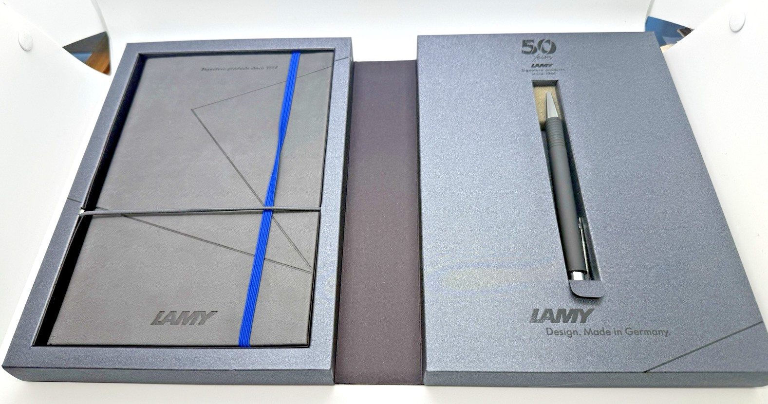 RARE LAMY Logo Ballpoint Pen Germany 50th Anniversary Gift Set SE Notebook Italy RARE LAMY Logo Ballpoint Pen Germany 50th Anniversary Gift Set SE Notebook Italy