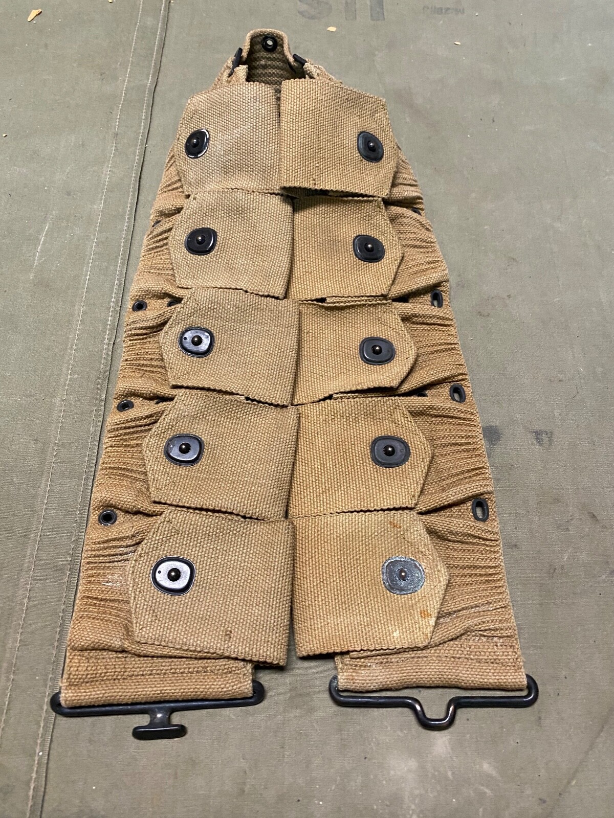 ORIGINAL WWI US ARMY M1903 RIFLE M1910 INFANTRY FIELD 10 POCKET AMMO BELT-MILLS