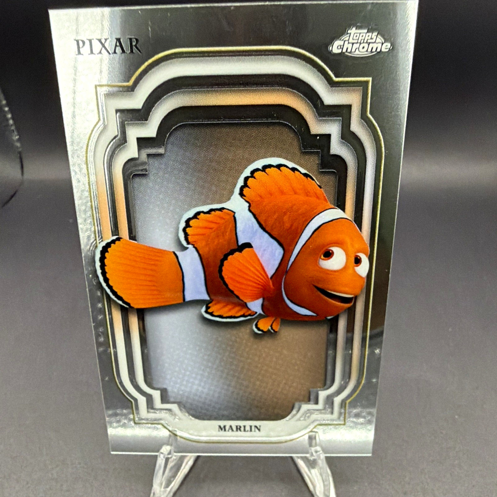 Topps 2024 Topps Chrome Pixar Disney Marlin Die-Cut #106 Finding Nemo