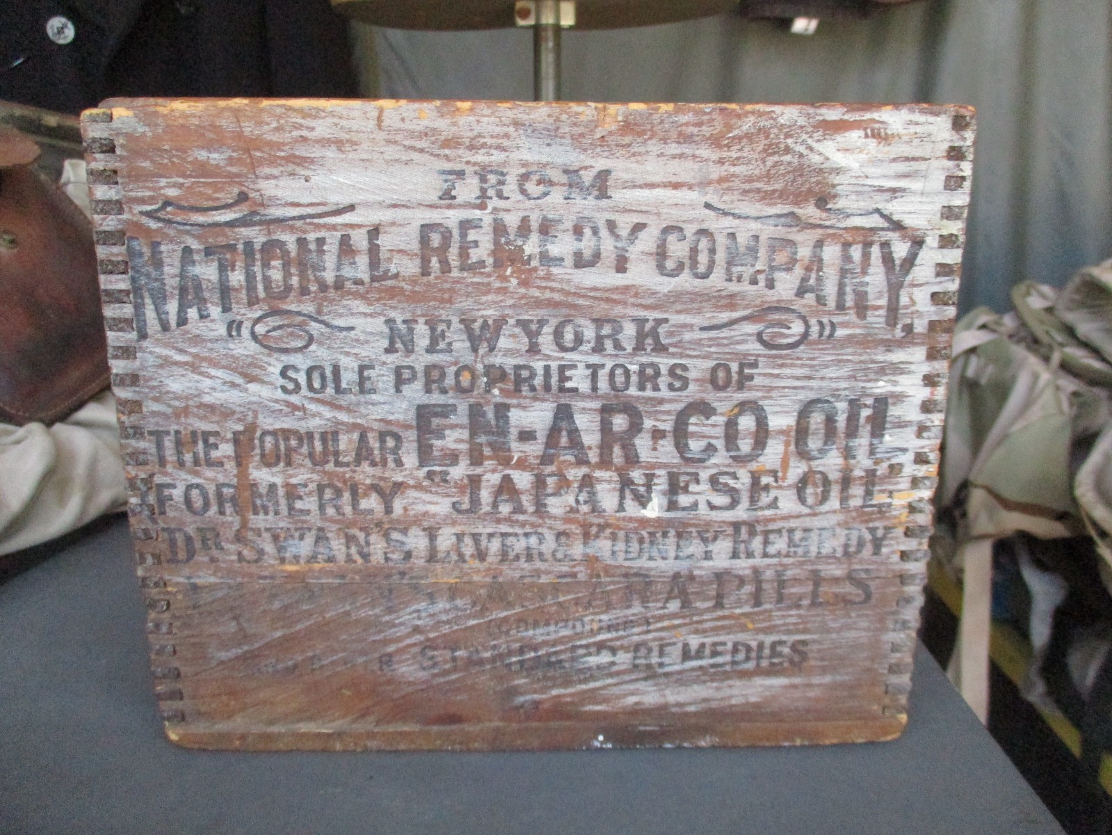 Vtg 1800s, early 1900s NATIONAL REMEDY COMPANY, NY Wood Shipping Box Vtg 1800s, early 1900s NATIONAL REMEDY COMPANY, NY Wood Shipping Box