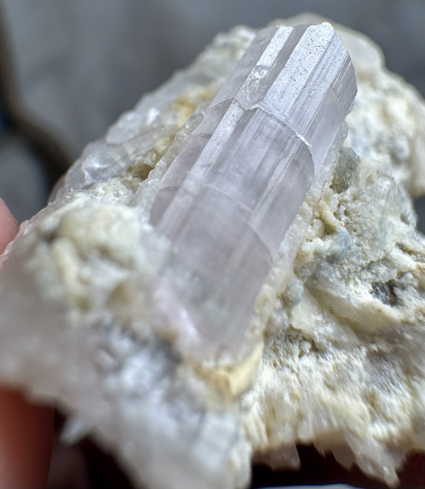 44 Ct Natural Baby Pink Tourmaline On Matrix , Paprok mine @Afg