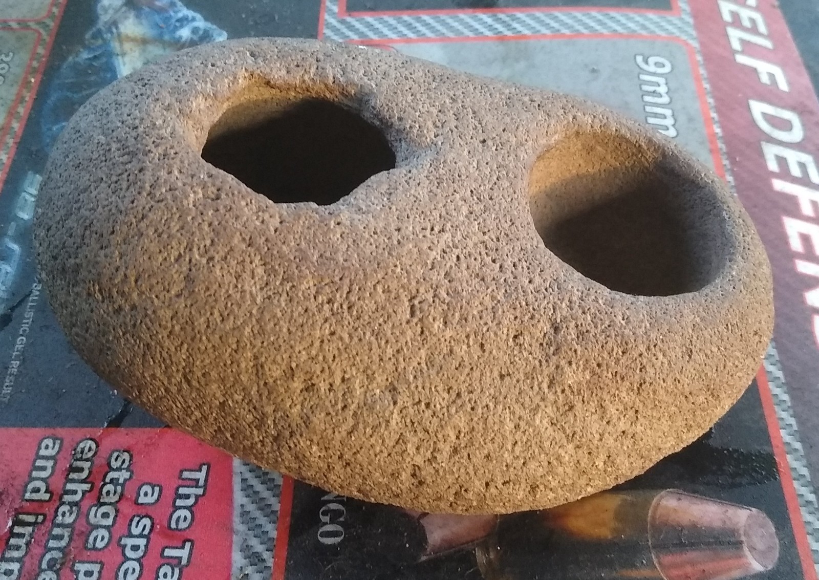 Ancient American Indian Double Bowl Fire Starter Pot