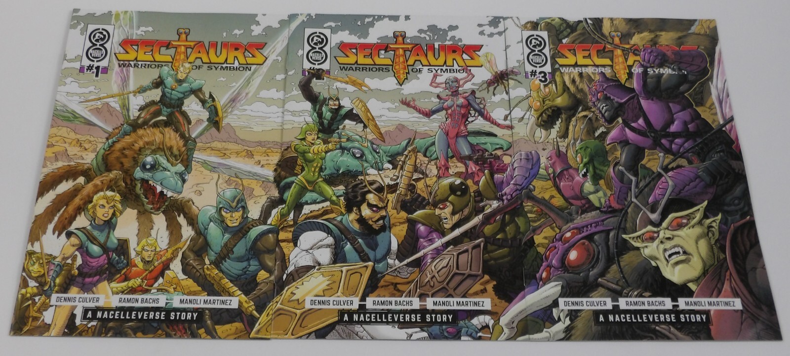 Sectaurs: Warriors of Symbion #1-3 VF/NM complete series - Nacelleverse - Oni 2