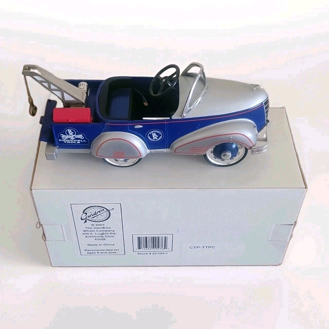 Gendron Wheel Company Mini Ford Wrecker Tow Truck Pedal Car Metal Body Collector Gendron Wheel Company Mini Ford Wrecker Tow Truck Pedal Car Metal Body Collector