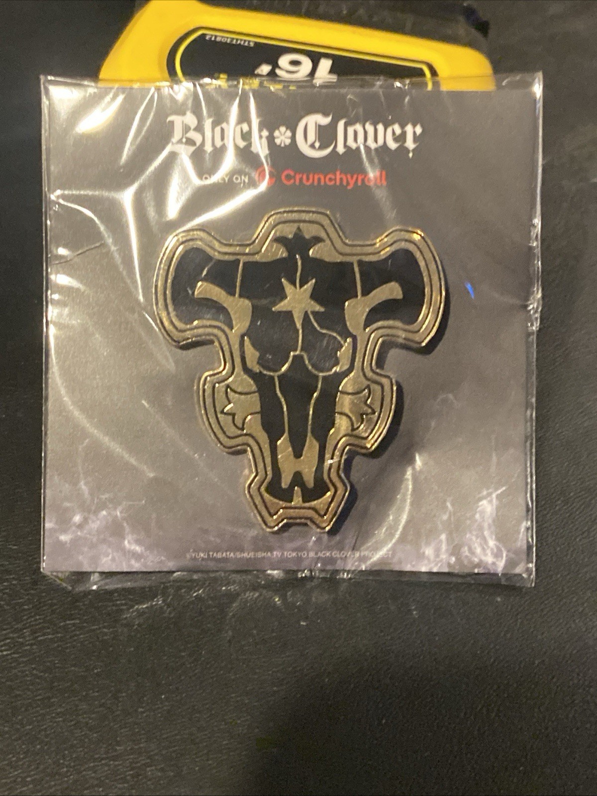 Anime Expo 2026 Crunchyroll Black Clover Metal Enamel Black Bulls Pin Badge