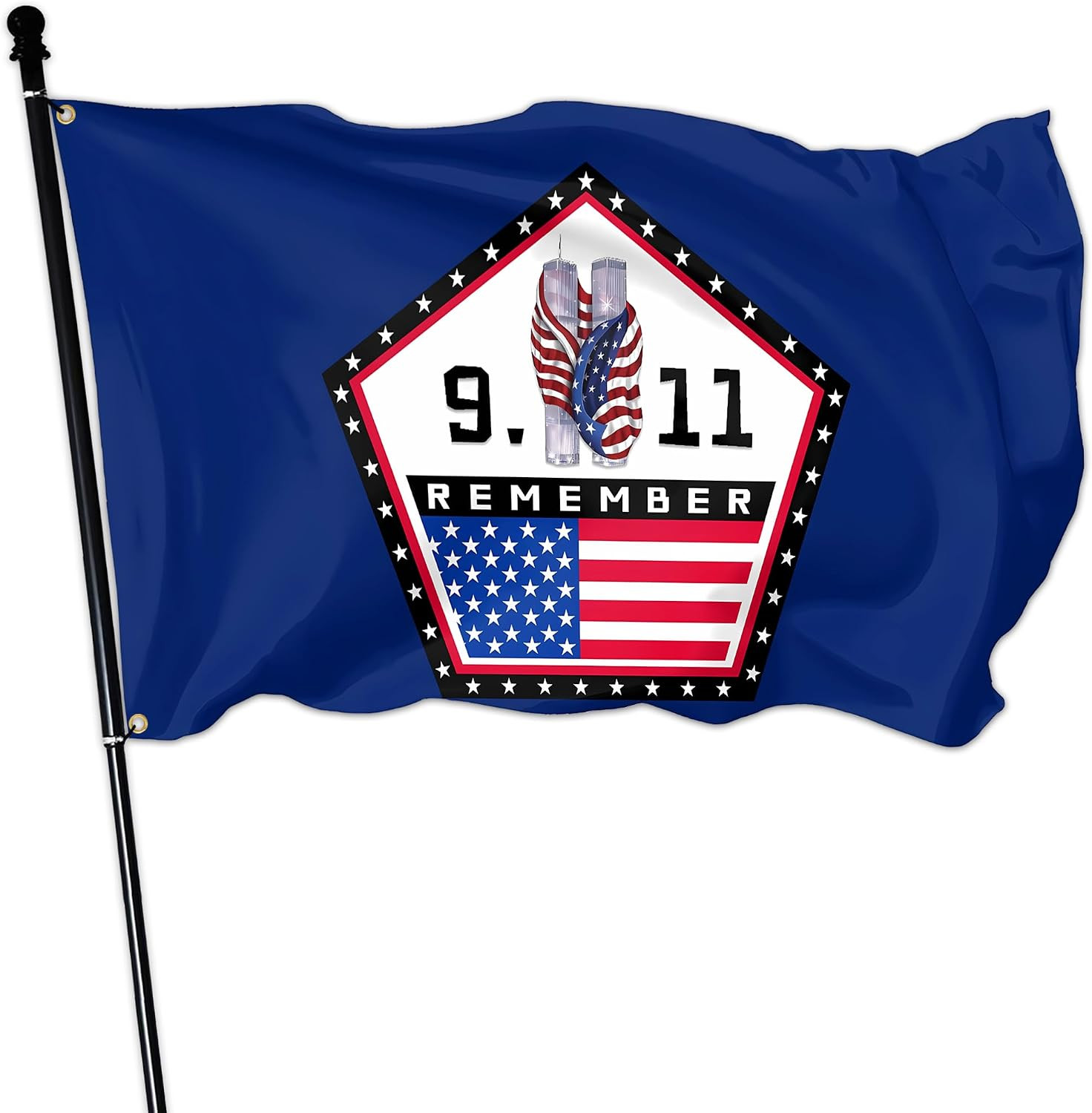 911 Remember Flag 3X5 Ft Outdoor Polyester 9/11 Never Forget Flag American 911 Remember Flag 3X5 Ft Outdoor Polyester 9/11 Never Forget Flag American