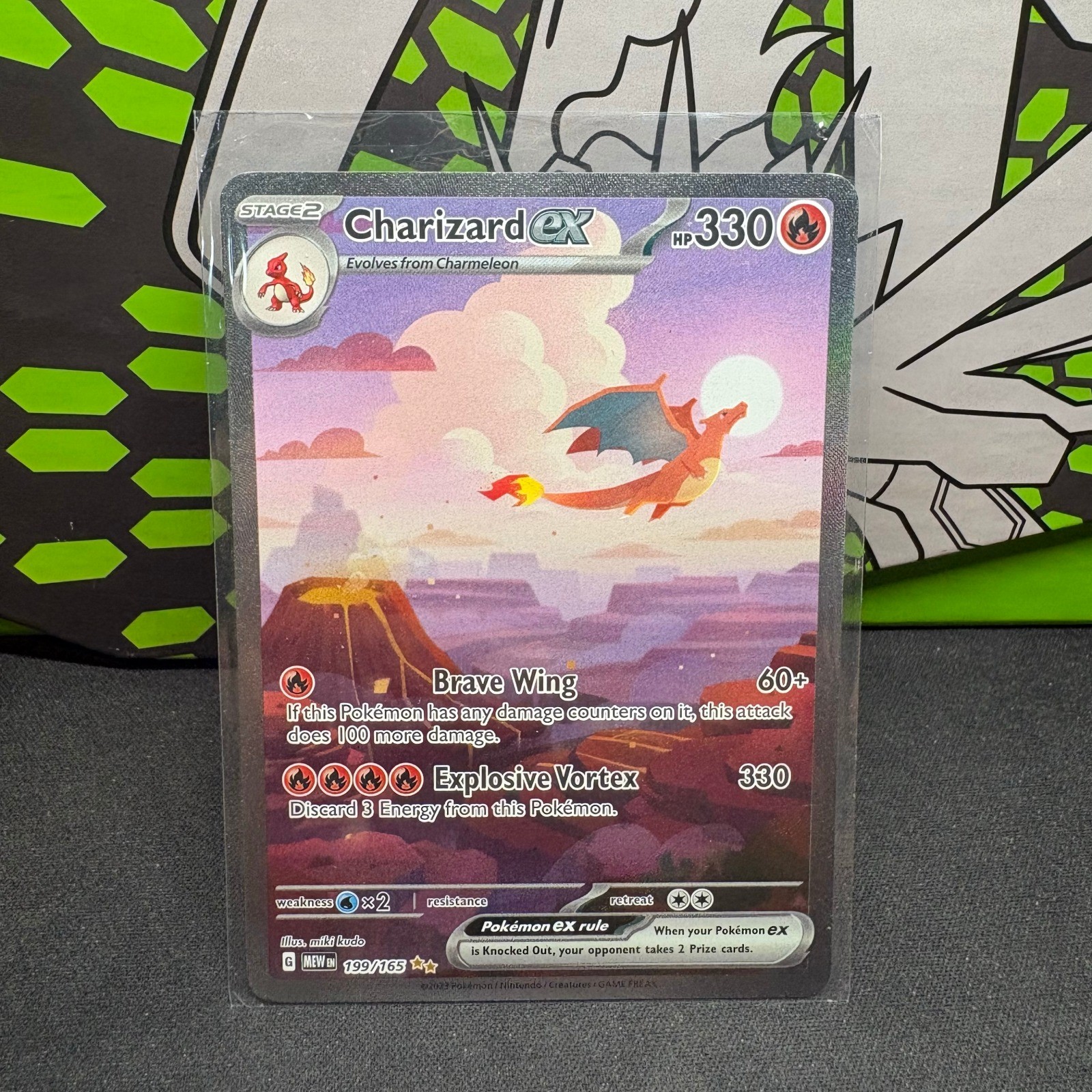 Charizard ex Holo Special Illustration Rare SV: Scarlet & Violet 151 199/165 NM