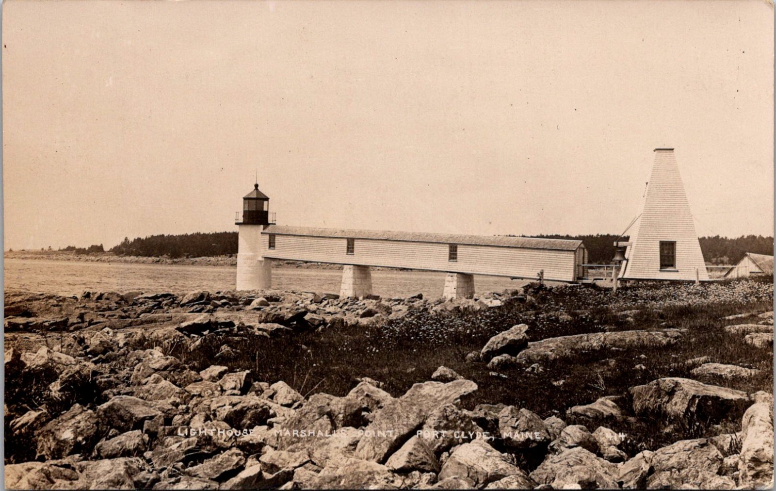 RPPC Light House, Marshall Point Port Clyde ME c1936 Vintage Postcard D92 RPPC Light House, Marshall Point Port Clyde ME c1936 Vintage Postcard D92