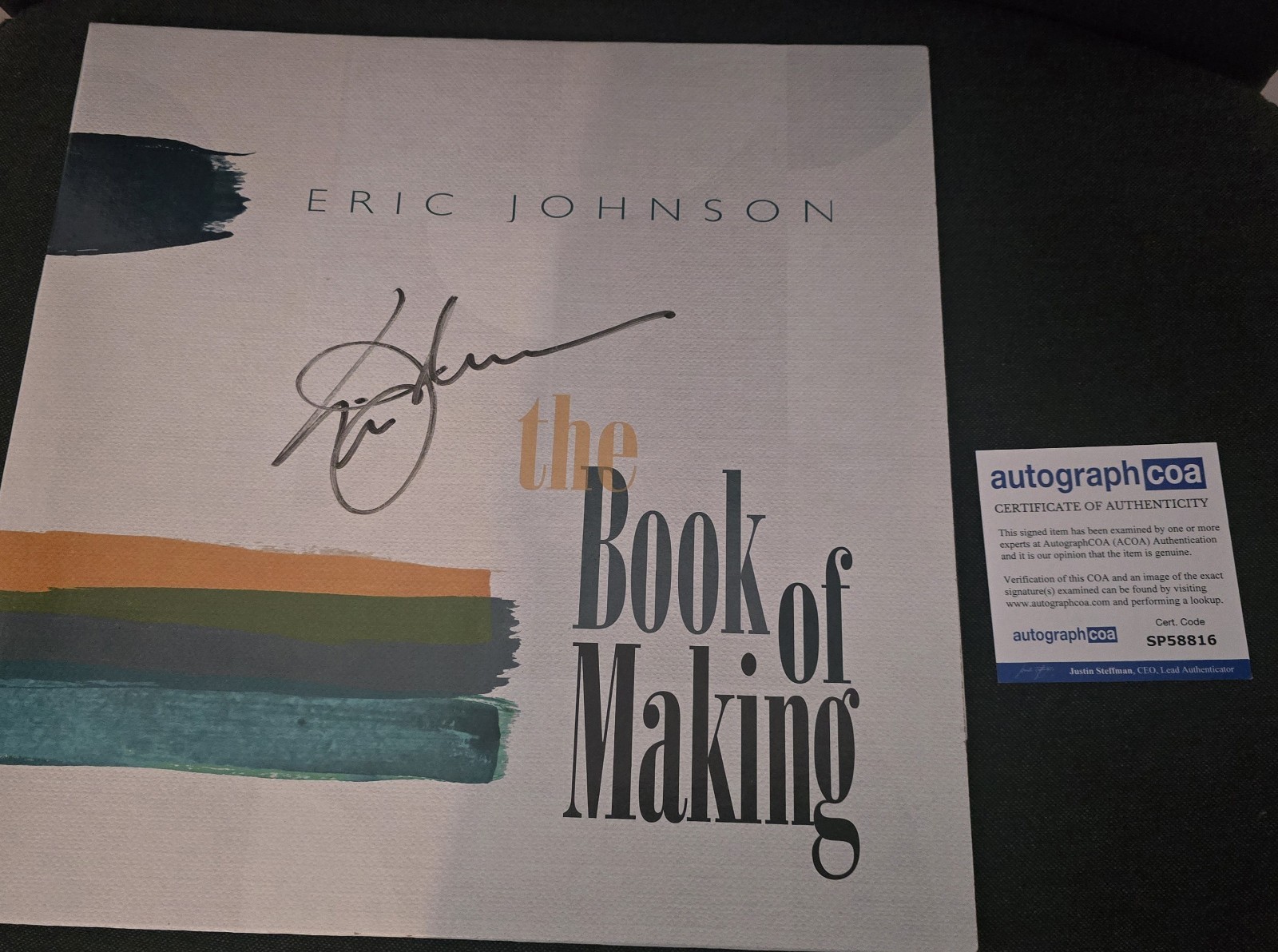 ERIC JOHNSON signed autograph In Person 12 